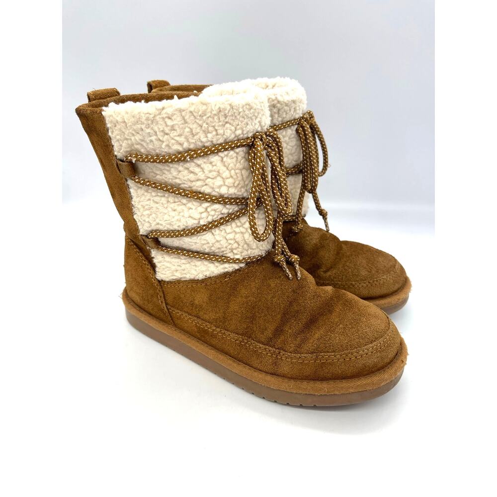 UGG Koolaburra Michon Girl's Short Boot Chestnut 1124110K Size 2